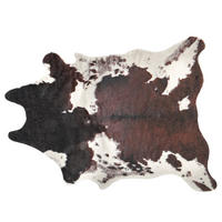 KUNSTFELL-TEPPICH Bogong 170/130 cm - Dunkelbraun/Braun, Kunststoff (130/170cm) - Beliani