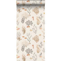 TAPETE Unterwasserwelt - Beige, Papier (53/0.1cm) - Sanders & Sanders