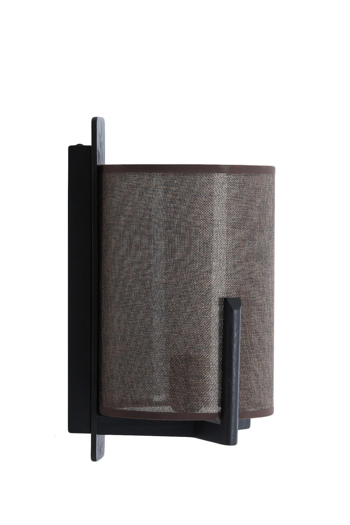 WANDLEUCHTE Litto Schwarz Ø22/36 cm - Schwarz, Holz (18/36/22cm) - Light & Living