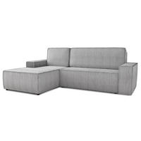 ECKSOFA Totti L, Seite: Links - Grau, Holz/Textil (246/144cm) - Sofnet