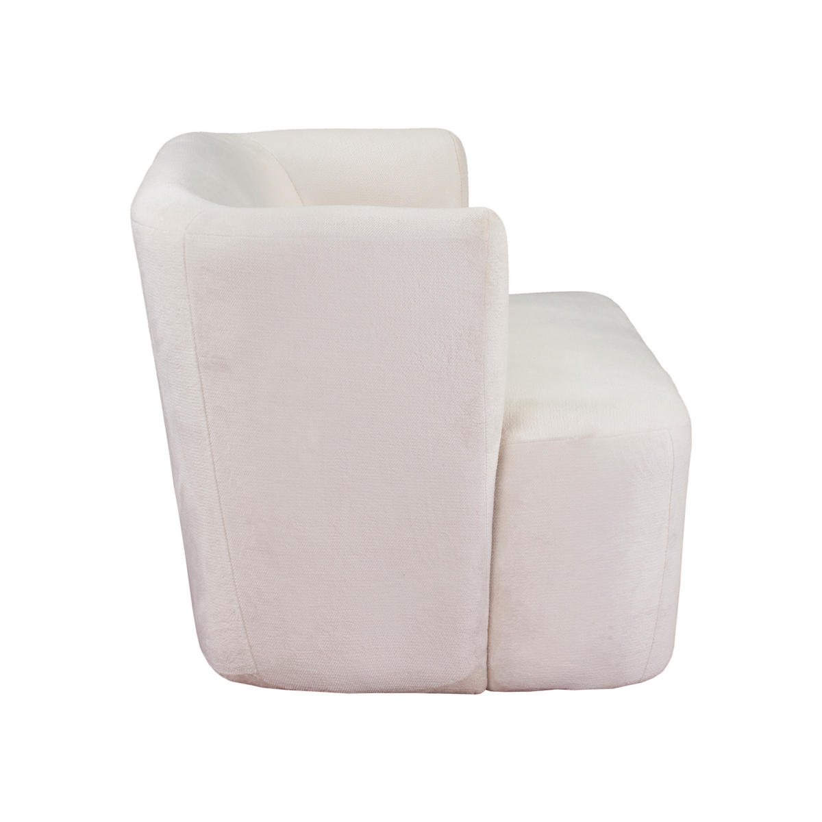 SESSEL MOCHI, Polstersessel Klassisch Loungesessel, Plüsch-Stoff Beige - Beige, Holz/Kunststoff (76/68/76cm) - MASSENO