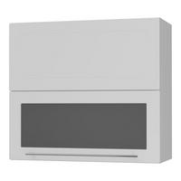 KÜCHENHÄNGESCHRANK Kvantum W8BS/80 Weiß Matt / Grau Matt 80 / 32,5 / 72cm - Weiß/Grau, Holz/Holzwerkstoff (80/72/32.5cm) - Feldmann-Wohnen