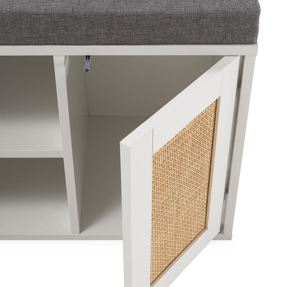 SCHUHBANK Rafael farbe Weiß - Weiß, Holzwerkstoff (108/45/35cm) - VS Venta-stock