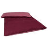 WENDE-BETTDECKENBEZUG Doubleface reines Leinen rose/merlot 135/200 cm - Altrosa/Dunkelrot, Naturmaterialien (135/200cm) - beties Heimtextil