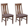 ESSZIMMERSTUHL Dunkelbraun, Taupe 2er-Set - Taupe/Dunkelbraun, Holz (46/100/45cm) - MCW