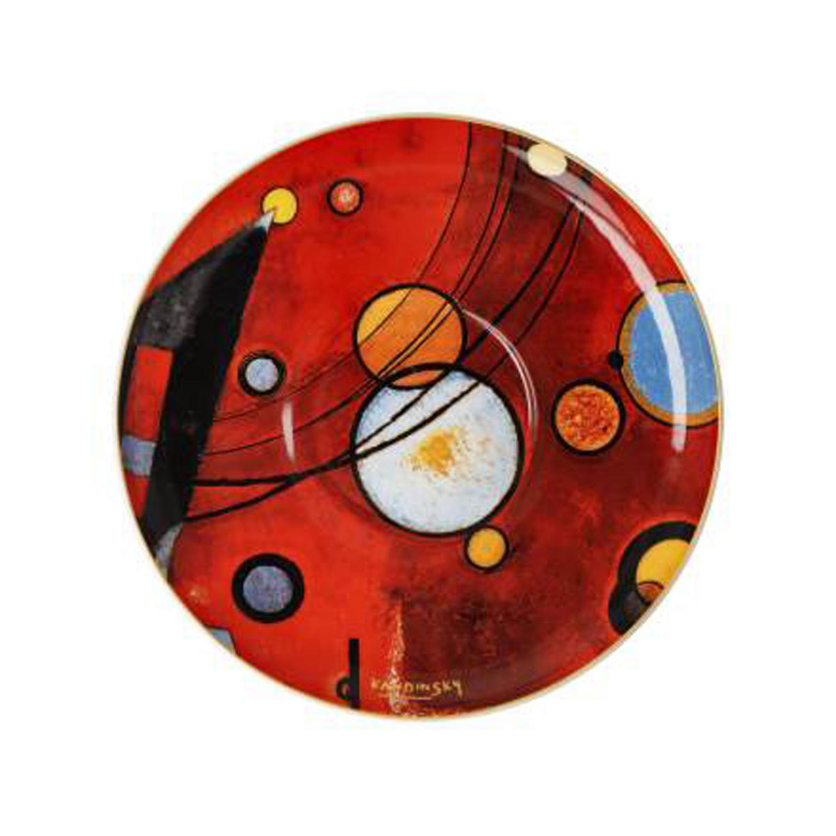 MILCHKAFFEETASSE Kandinsky - Schweres Rot, Fine Bone China - Multicolor, Keramik (0.35L) - Goebel