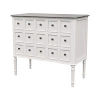 KOMMODE RAVENNA Weiß 91x40x80 cm - Weiß, Holz (91/80/40cm) - FURNLUX