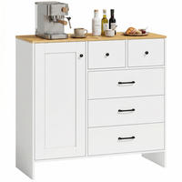 SIDEBOARD Weiß/Eichefarben 100/40/94 cm - Weiß, Holzwerkstoff (100/94/40cm) - PANGIVO