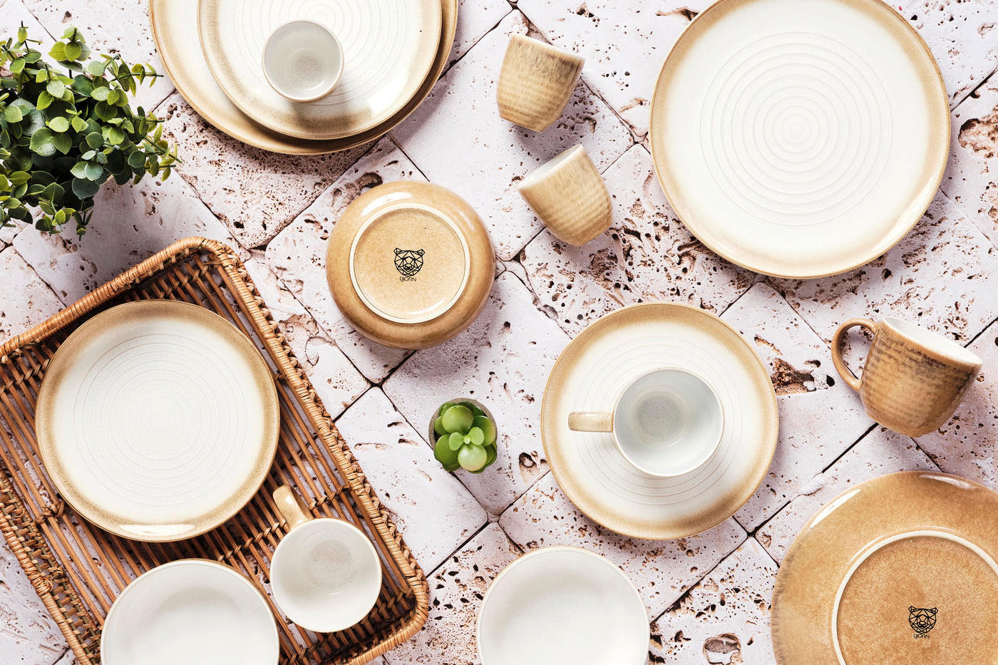 BECHER Cosmos 150ml - 6er-Set - Crème - Beige, Keramik (0.15L) - Björn