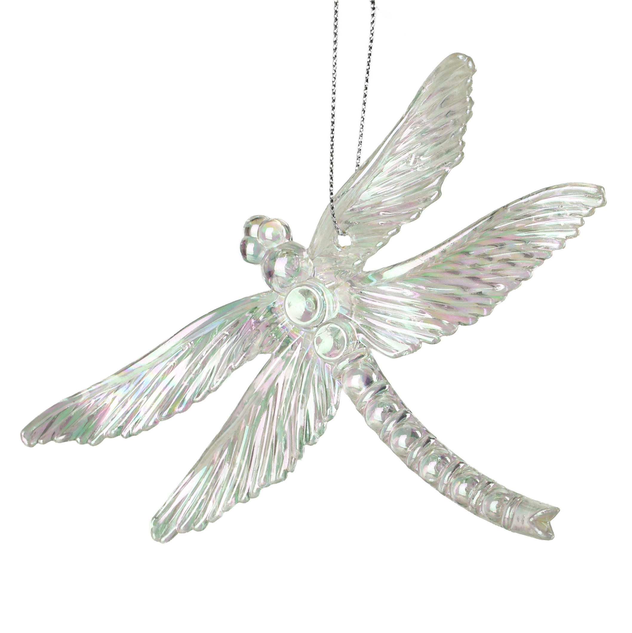 CHRISTBAUMANHÄNGER Santa Lila Transparent 4x10x13 cm Kunststoff - Transparent, Kunststoff (10/13/4cm) - Mondex