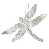 CHRISTBAUMANHÄNGER Santa Lila Transparent 4x10x13 cm Kunststoff - Transparent, Kunststoff (10/13/4cm) - Mondex