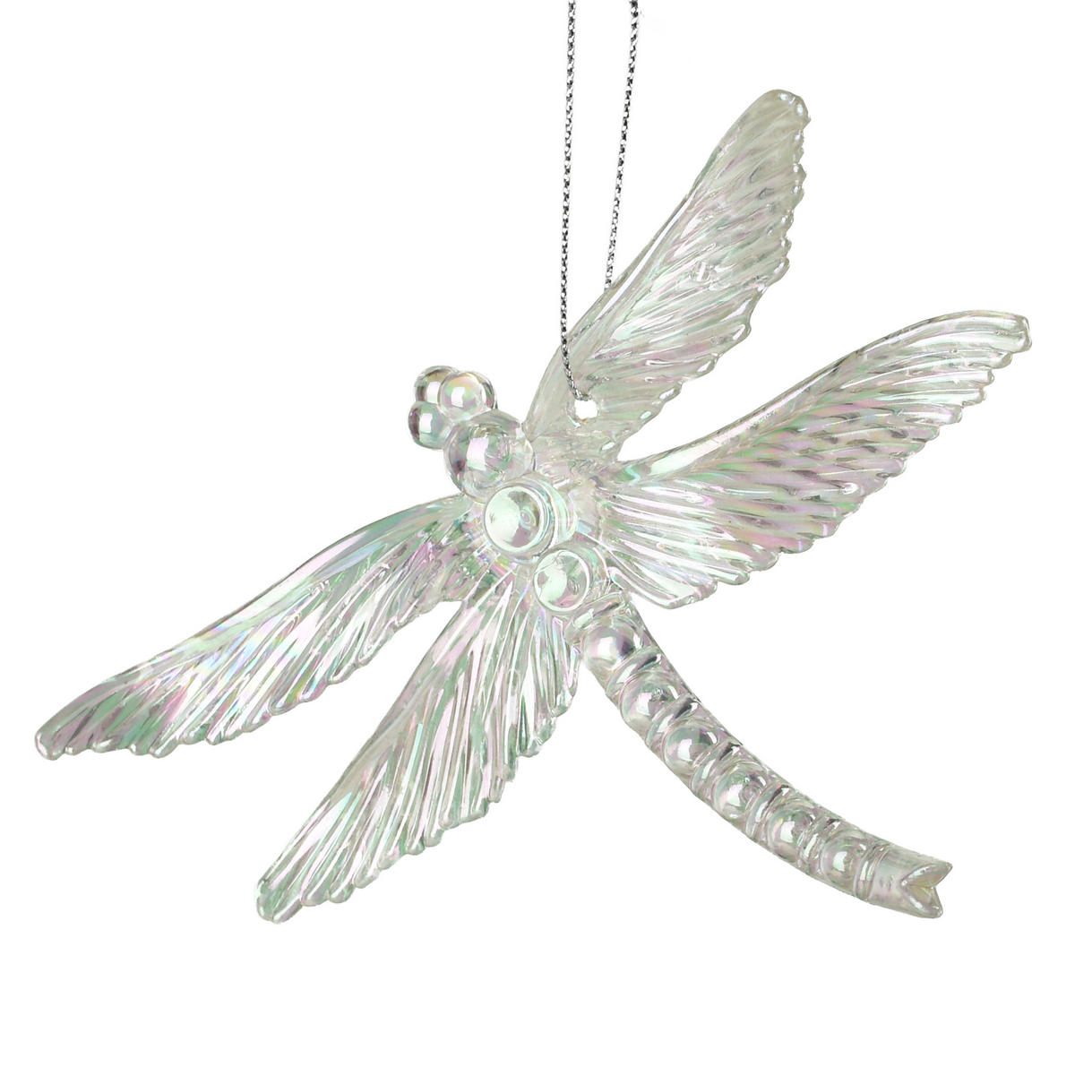 CHRISTBAUMANHÄNGER Santa Lila Transparent 4x10x13 cm Kunststoff - Transparent, Kunststoff (10/13/4cm) - Mondex