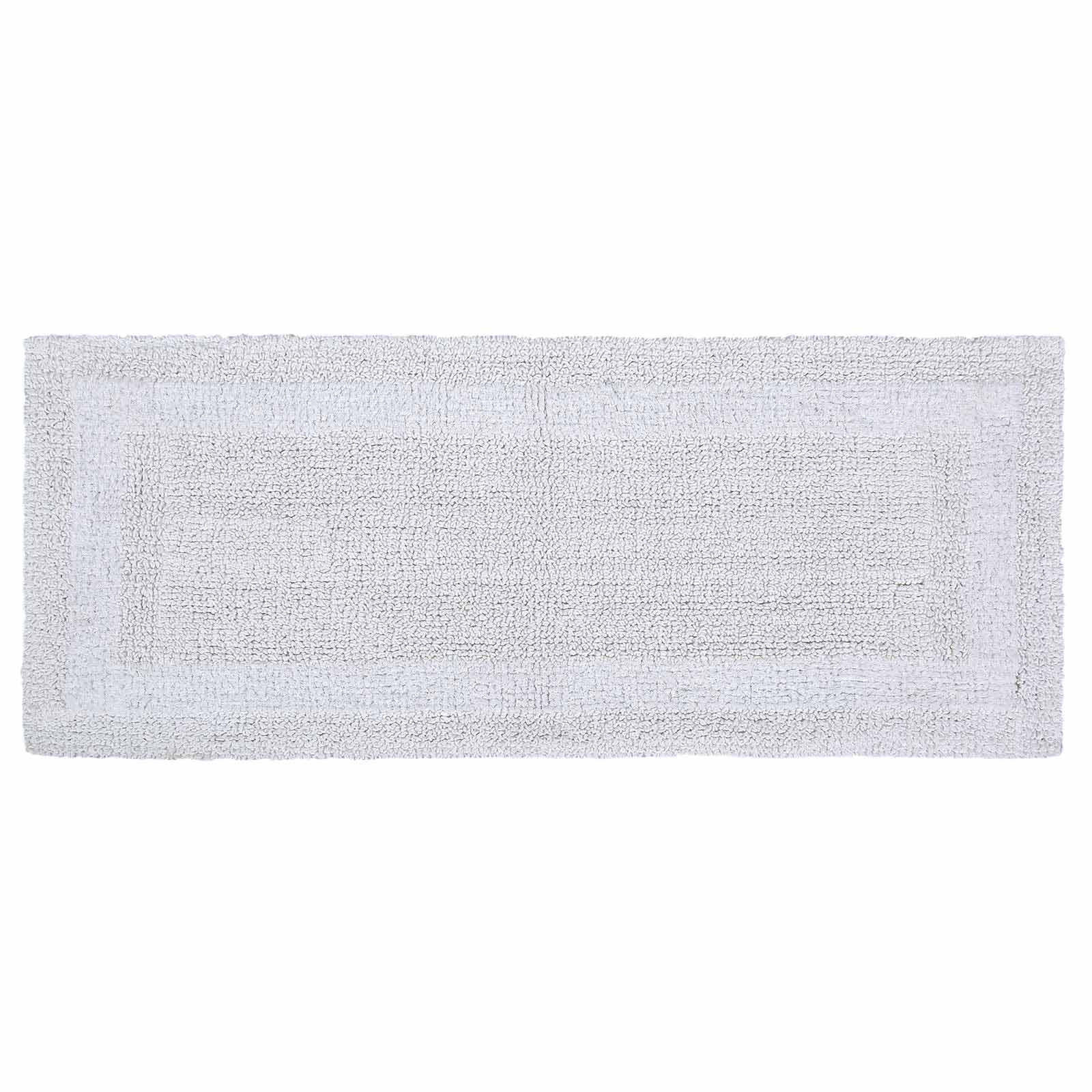 BADEMATTE 40/100 cm, 100% Baumwolle, wendbar - Weiß, Textil (40/100cm) - Homescapes