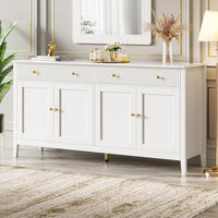 SIDEBOARD weiß 2 Schubladen 4 Türen - Weiß, Holz (160/82/40cm) - Fortuna Lai
