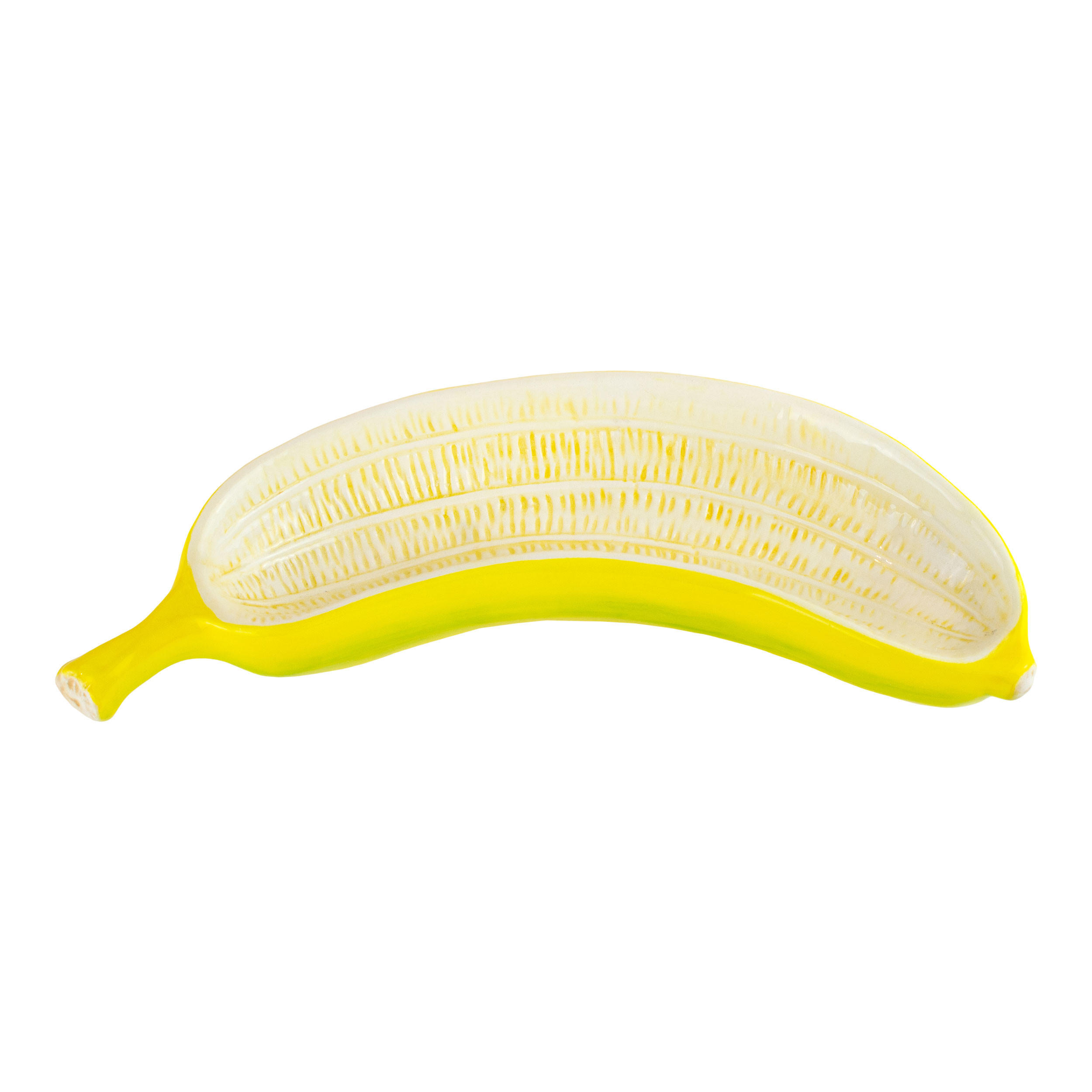 DEKOSCHALE Banana Romance, Dolomit, Gelb, 25 x 8 x 5.5 cm - Gelb, Keramik (5.5cm)