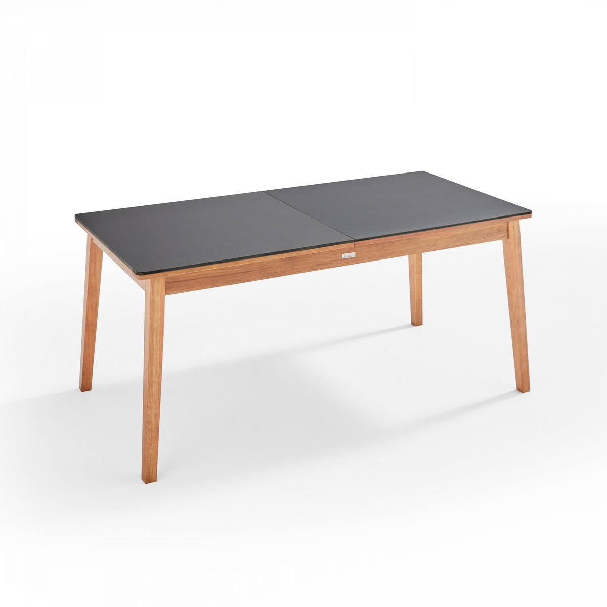 GARTENTISCH ausziehbar, Holzfarbe - Schwarz, Holz (90/240/76cm) - Oviala