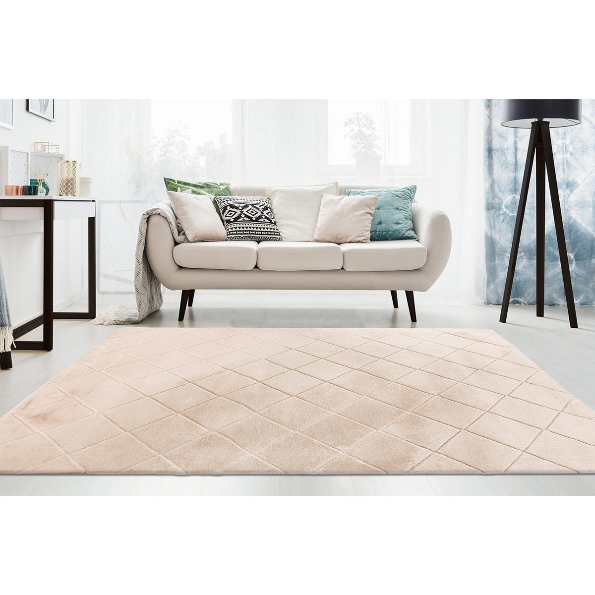 HOCHFLOR-TEPPICH Moment 600 Beige 120x170 cm - Beige, Textil (120/170cm) - carpet city