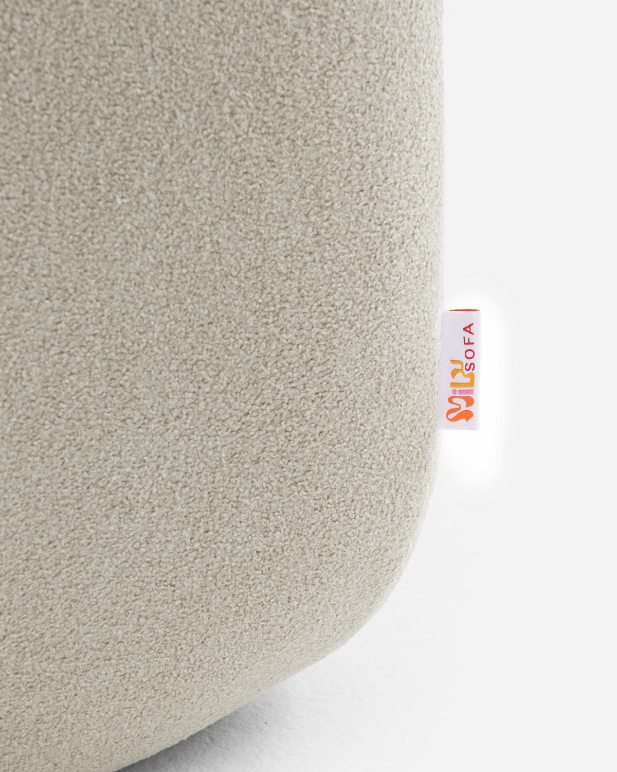 2-SITZER-SOFA Bouclé-Stoff Cremebeige - Beige, Textil (180/73/95cm) - MILYsofa