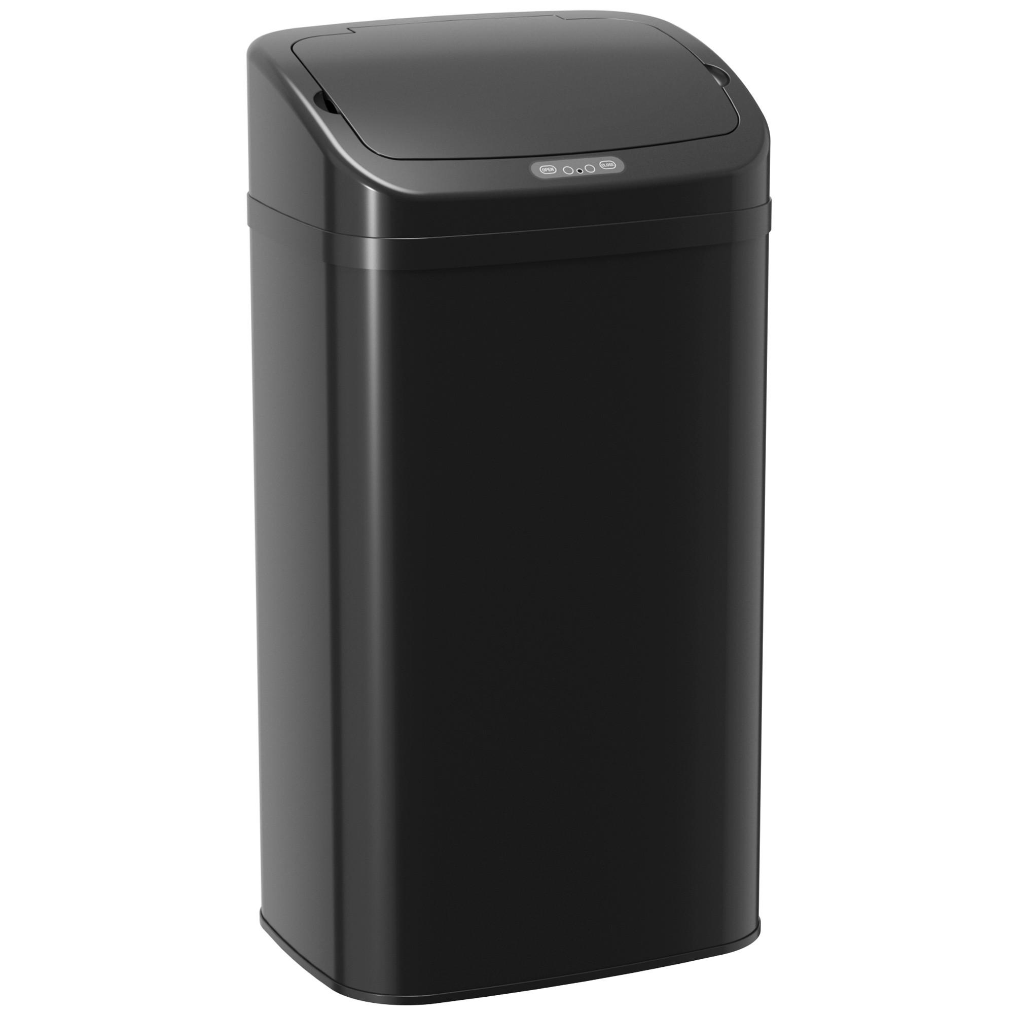 Homcom Mülleimer Schwarz 25x69x33 cm