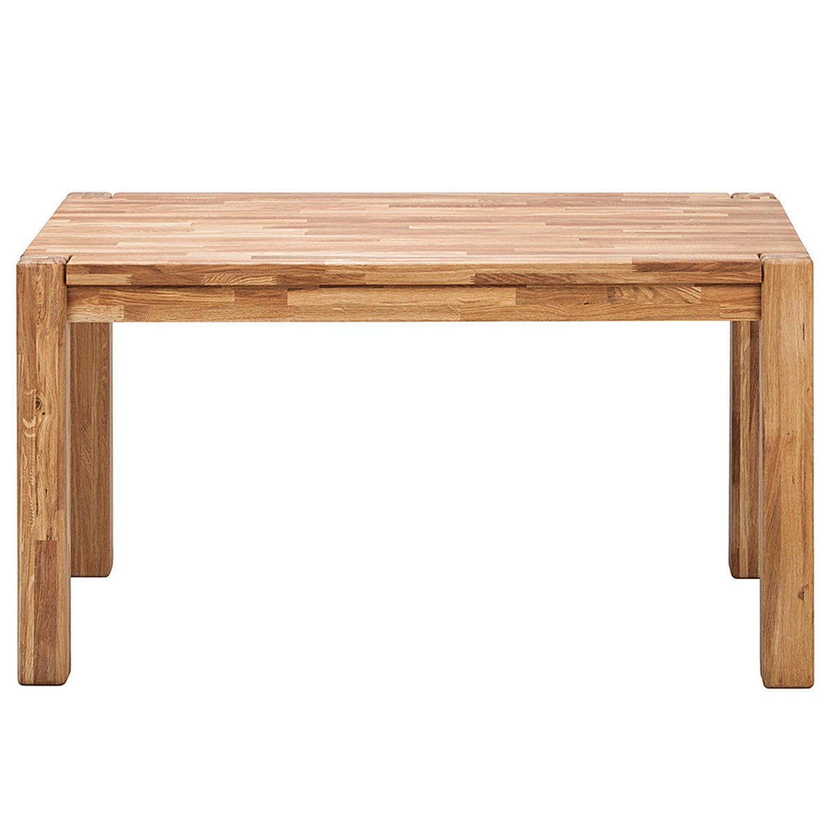 ESSTISCH - Eiche massiv - Eichefarben, Holz (80/120/75cm) - home24