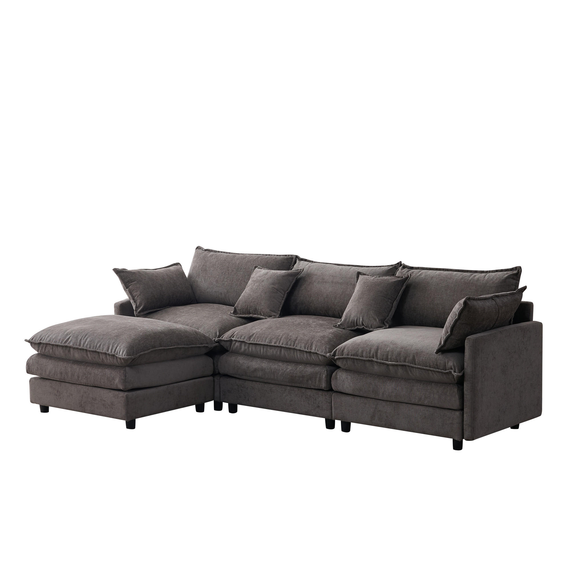 Redom Ecksofa Grau 267x154 cm