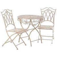 TISCH 3-tlg weiß - Weiß, Metall - Wanderlust