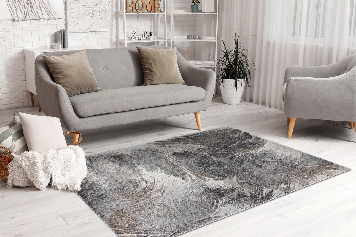 TEPPICH Fusion 120/170 cm - Grau, Textil (120/170cm) - rugsX