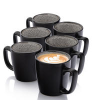 KAFFEEBECHER SET LUXOR - 6 teilig aus Steingut - Braun, Stein (0.36L) - Sänger