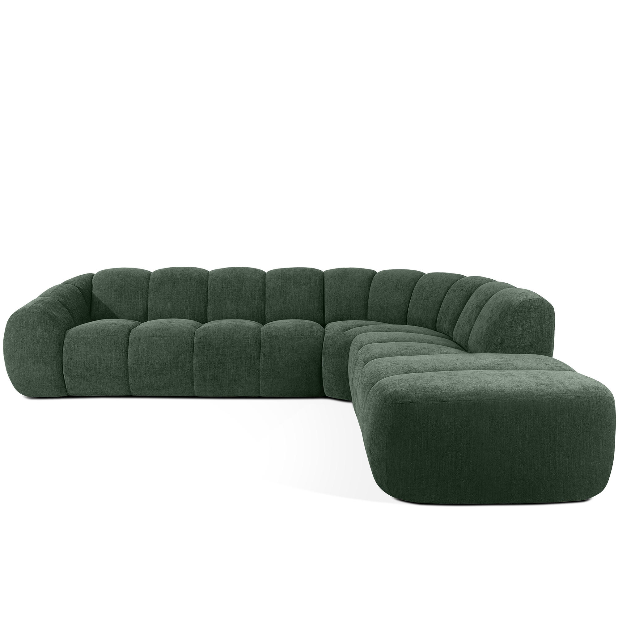 ECKSOFA RECHTS FLAVA, Dunkelgrün - Dunkelgrün, Holz/Holzwerkstoff (310/274cm) - KONSIMO®