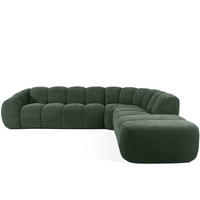 ECKSOFA RECHTS FLAVA, Dunkelgrün - Dunkelgrün, Holz/Holzwerkstoff (310/274cm) - KONSIMO®