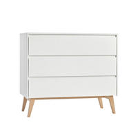 DETSKÁ KOMODA Biela a drevo - biela, kompozitné drevo (100/92/52cm) - Petits-meubles