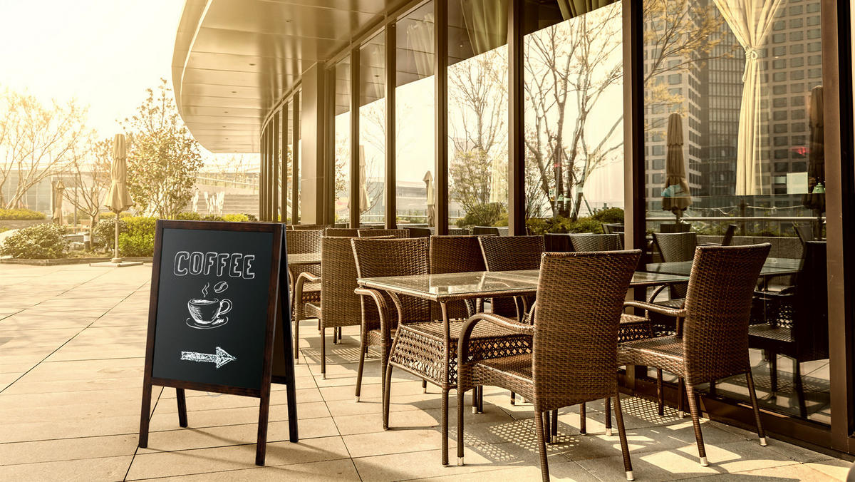 KUNDENSTOPPER - lackierter Holzrahmen 100x49,5cm - Braun, Holz (100/60/2cm) - ALLboards