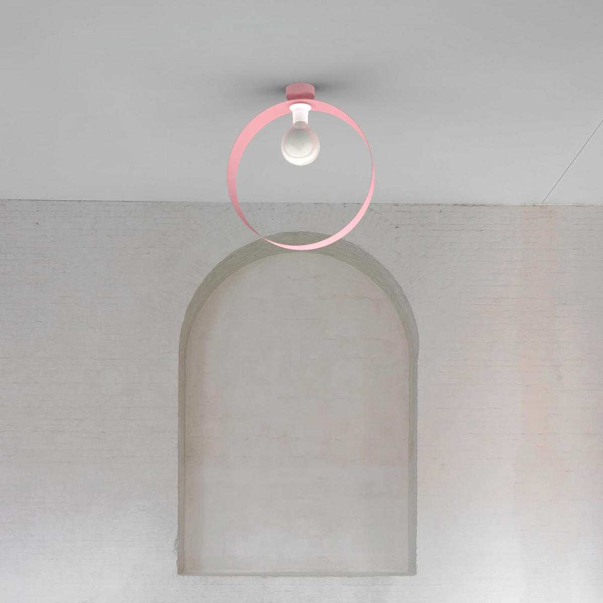 DECKENLEUCHTE Nucleo - Pink, Metall (7/40/40cm) - Lumicom