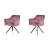 ESSZIMMERSTUHL Raster Rosa 63/60/81 cm - Pink, Metall (60/81/63cm) - Hoyz Collection