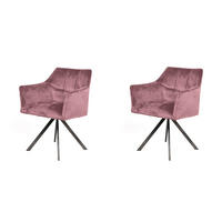 ESSZIMMERSTUHL Raster Rosa 63/60/81 cm - Pink, Metall (60/81/63cm) - Hoyz Collection