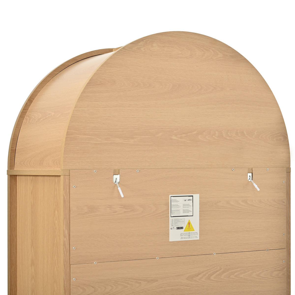 BUFFET DE-37513 76/40/180 cm mit Bogenfront Natur - Naturfarben, Holzwerkstoff (76/180/40cm) - ComfortXL