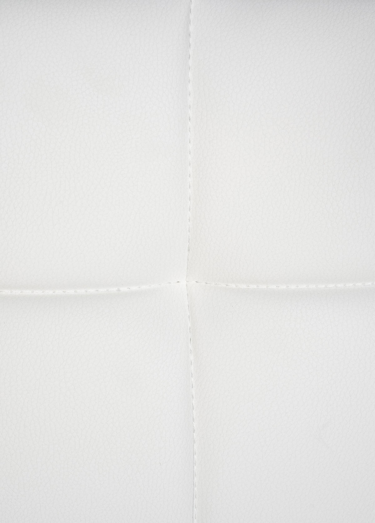 ARMLEHNENSTUHL Lederlook Weiß - Weiß, Textil/Metall (59/84/58cm) - CLP