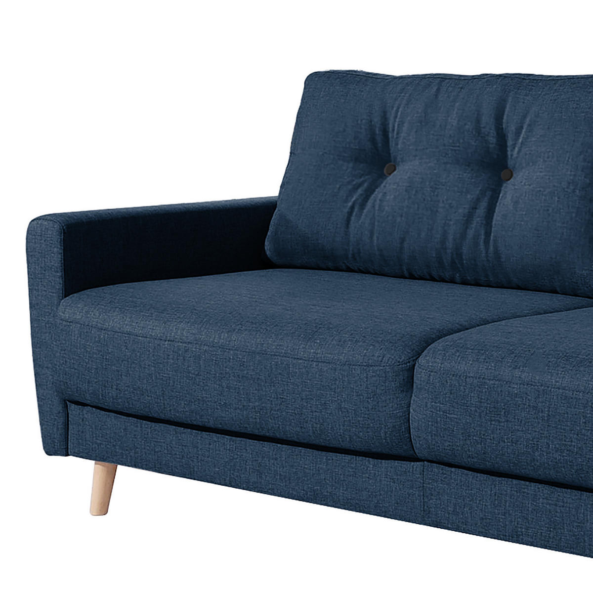 3-SITZER SOFA - Blau, Textil (220/90/90cm) - home24