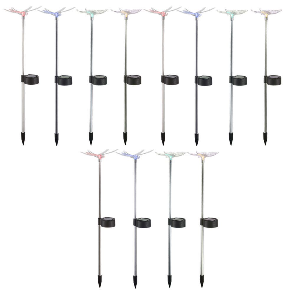 LED AUSSENLEUCHTE Klar Kunststoff 12er Set - Klar, Kunststoff (6/7/42cm) - Globo Lighting