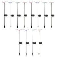 LED AUSSENLEUCHTE Klar Kunststoff 12er Set - Klar, Kunststoff (6/7/42cm) - Globo Lighting