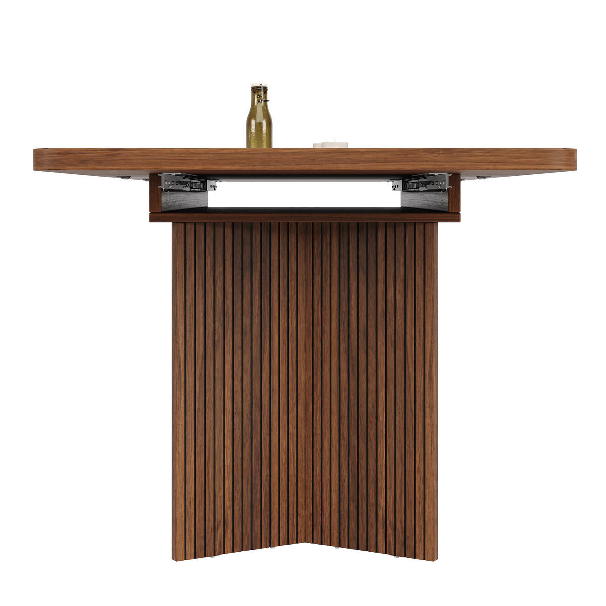 ESSTISCH ausziehbar 120-160/80/76,1 cm DE-39643 Nussbaum - Walnussfarben, Holzwerkstoff (80/120/76.1cm) - ComfortXL