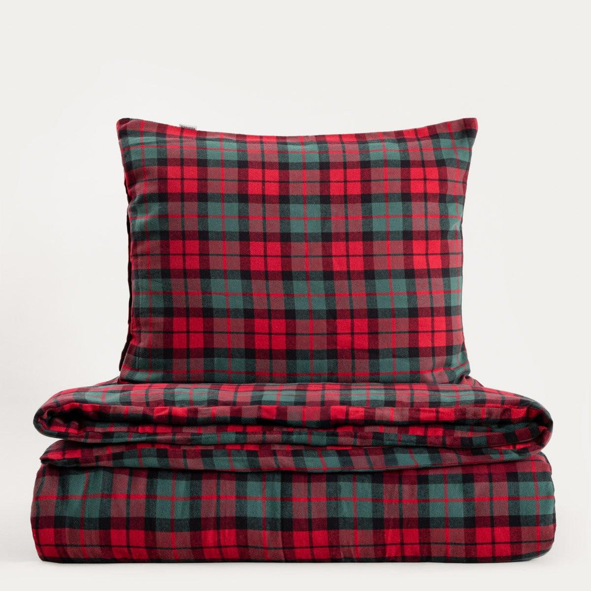 BETTWÄSCHE Tartan Flanell rot 160/200 cm - Rot, Textil (160/200cm) - Homla