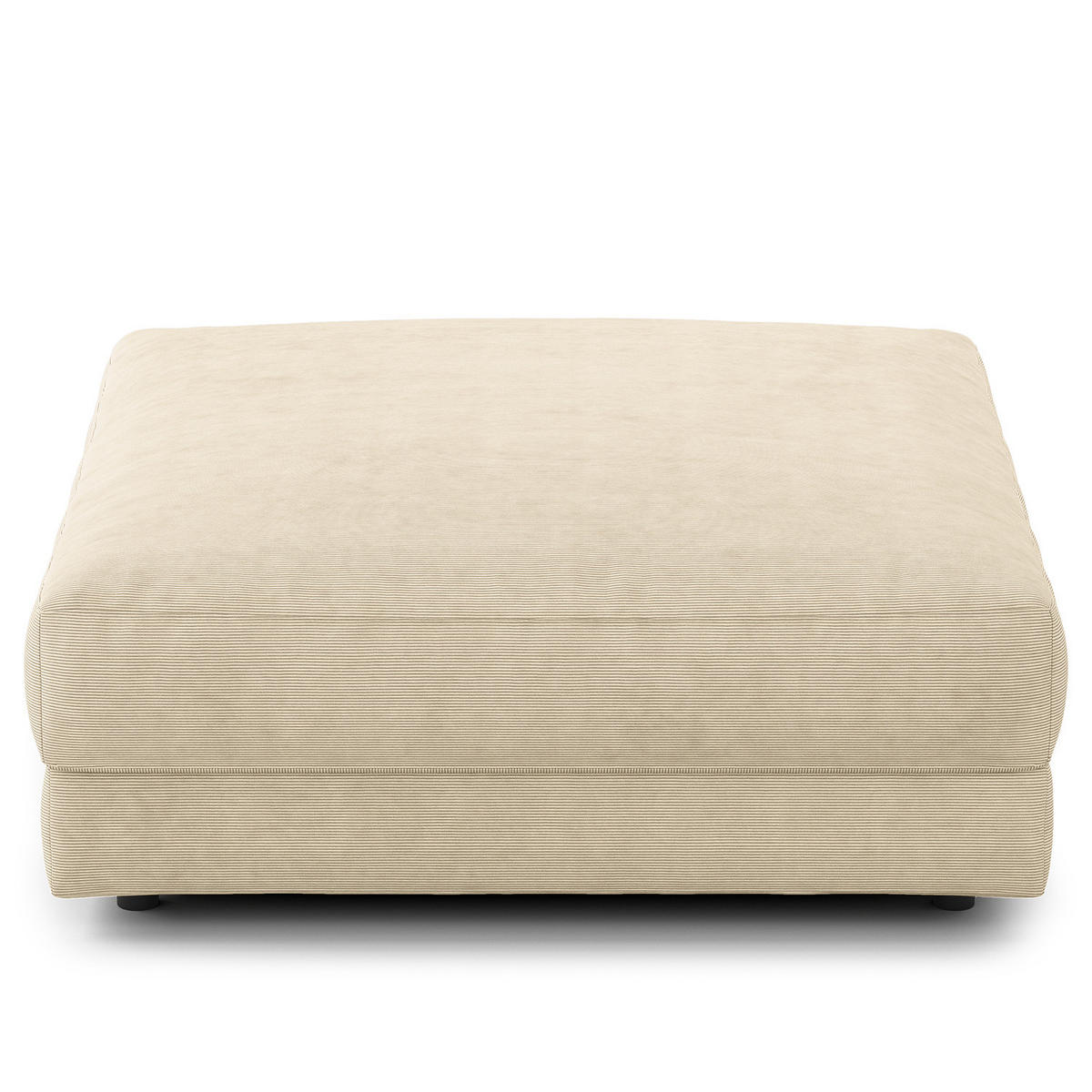 POLSTERHOCKER - Beige/Schwarz, Kunststoff/Textil (105/38/117cm) - home24