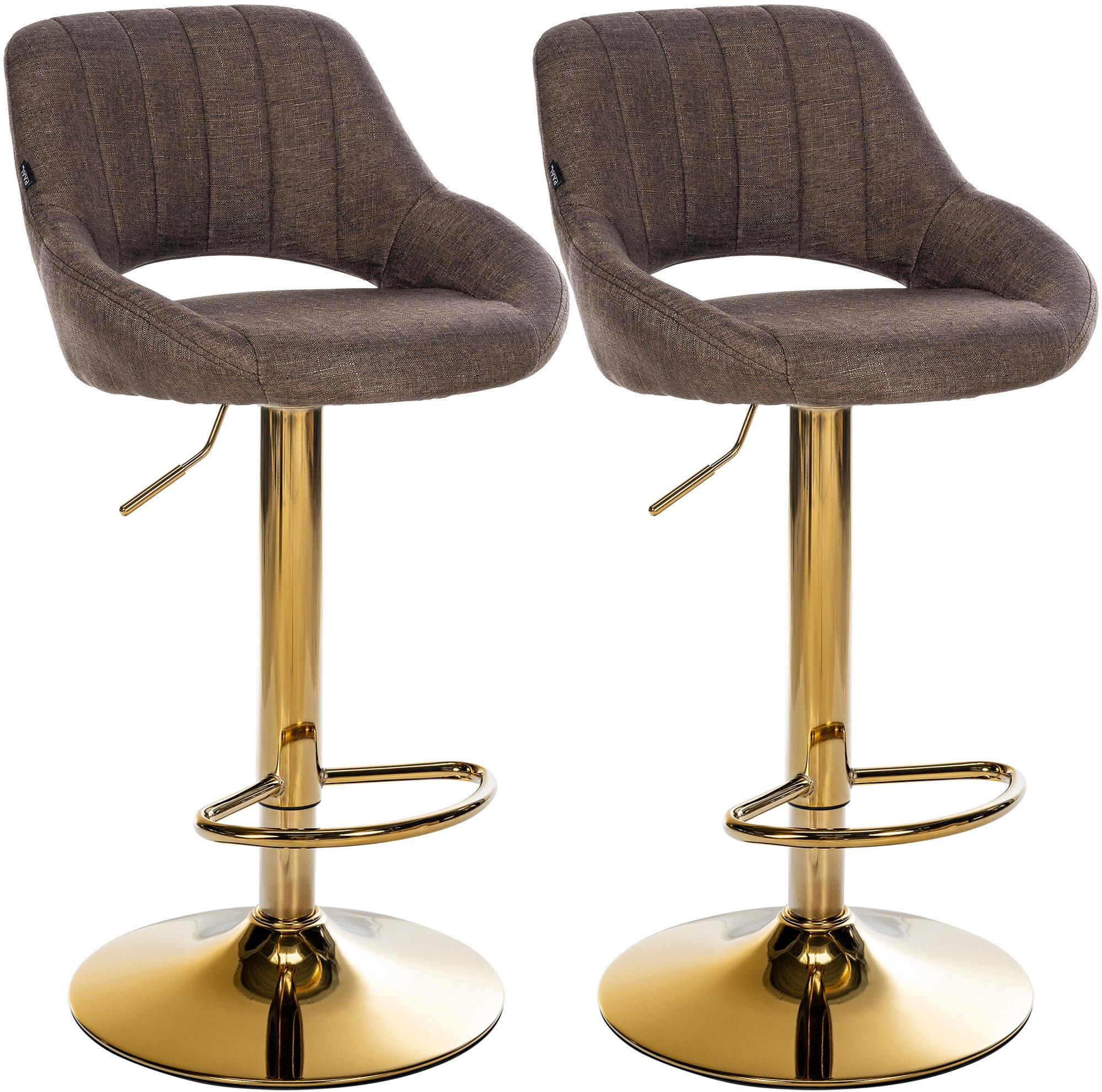 CLP Barhocker Braun 47x85x48 cm
