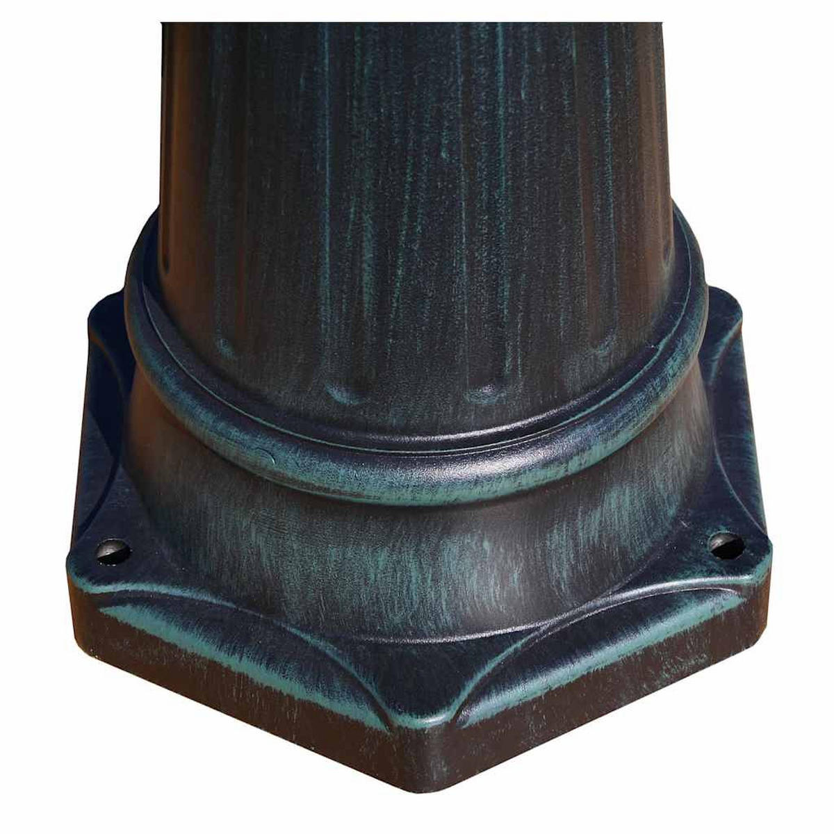 GARTENLATERNE 3-Flammig 230 Cm Dunkelgrün/Schwarz Aluminium - Grün, Metall (63/63/230cm) - vidaXL