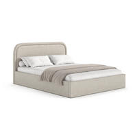 POLSTERBETT MONO mit Bettkasten, WIND-05 - 160x200 cm - Beige/Naturfarben, Holz/Textil (160/200cm) - mybed.