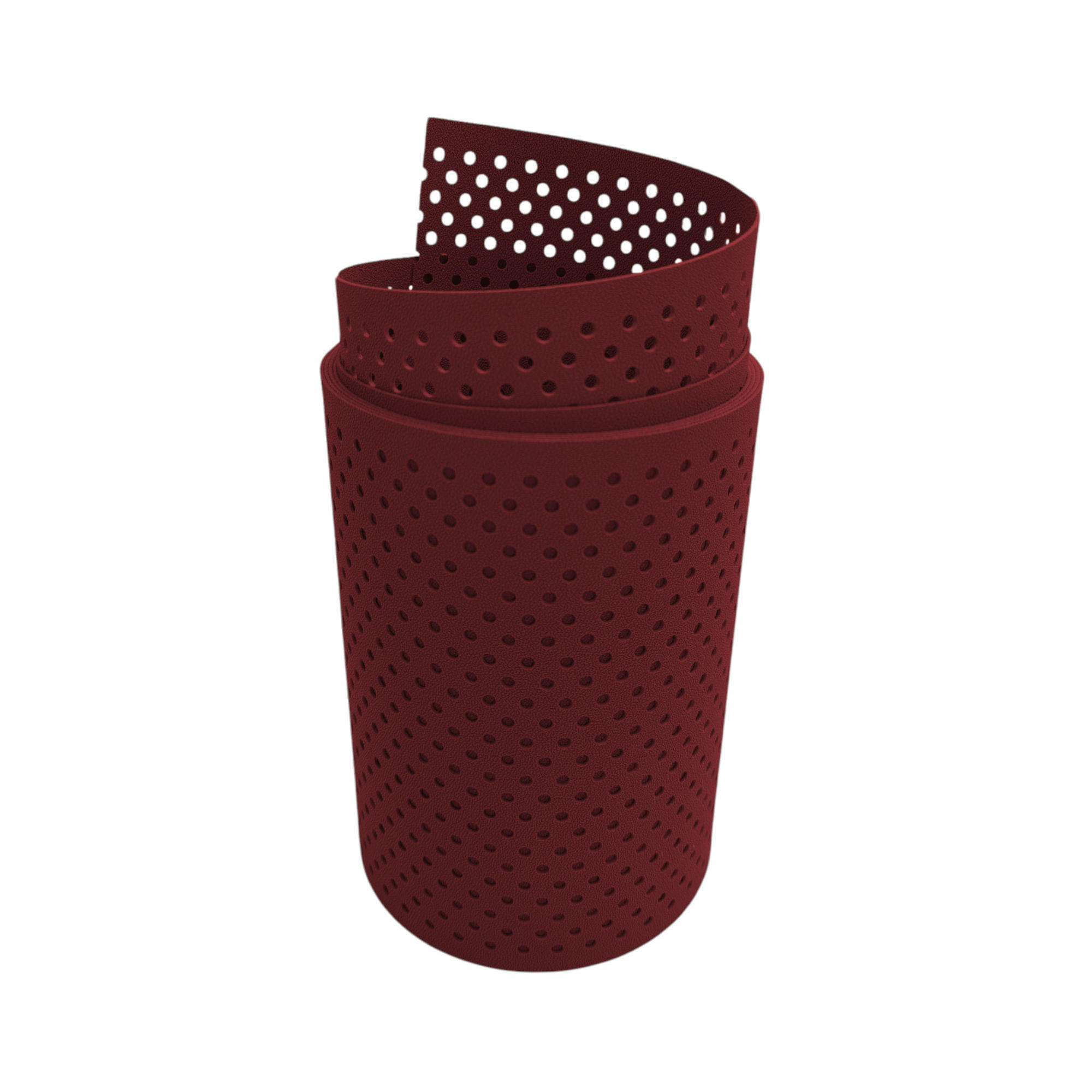 SICHTSCHUTZSTREIFEN PP Premium Gelocht 15 Prozent Streifen Bordeauxrot 2,55m - Bordeaux, Kunststoff (255/19cm) - ZAUN|ZU
