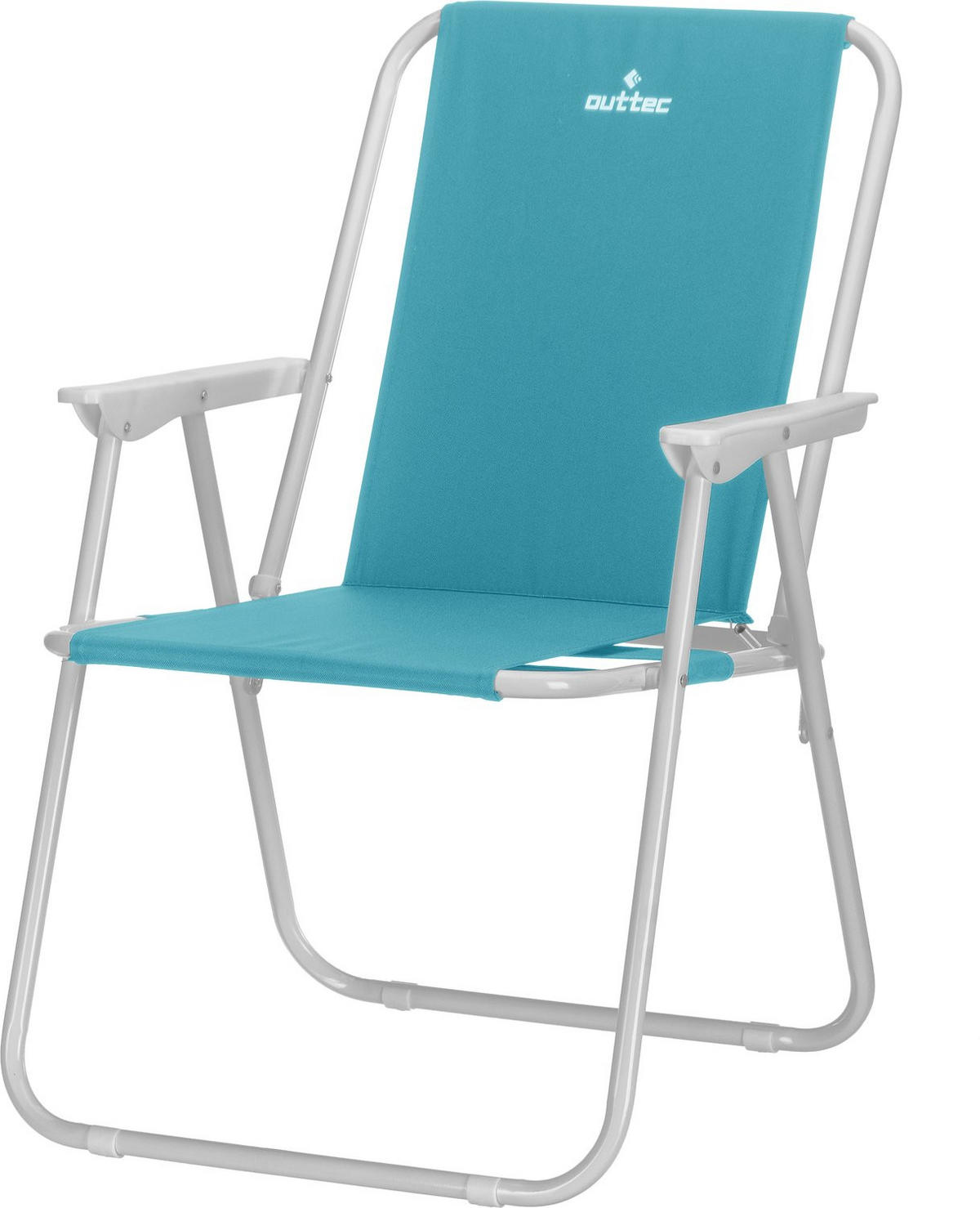 CAMPINGSESSEL bis 100 kg - Hellblau, Textil/Metall (46/73/48cm) - Outtec