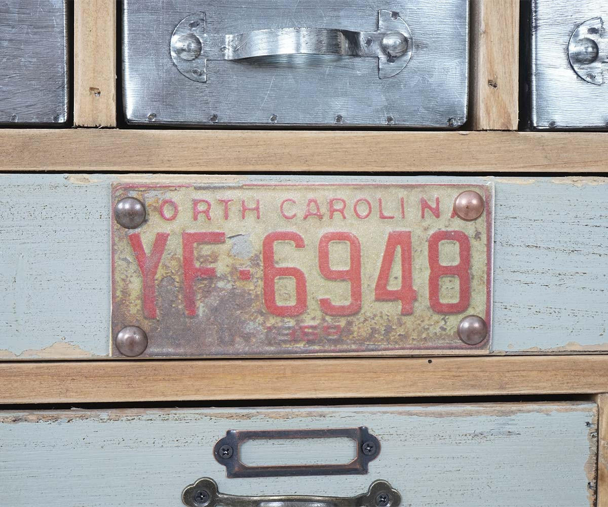 APOTHEKER-SCHRANK Multicolor - Multicolor, Holz (81/152/34cm) - MCW