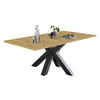 ESSTISCH ausziehbar Ela 1 140 x 90 x 75 Graphit/Asteiche - Graphitfarben/Eiche Artisan, Holzwerkstoff (140/90/75cm) - 58aufmkessel